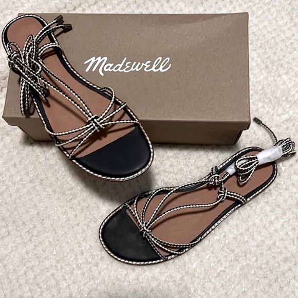 Madewell Shoes - NIB MADEWELL Braided Lace-up Sandal